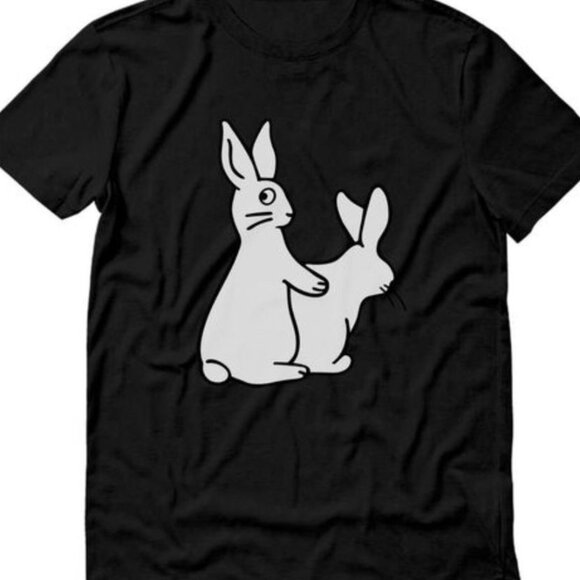Gildan | Shirts | Rude Rabbits Funny Easter Humping Bunnies Shirt ...